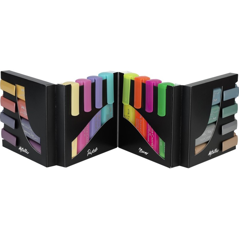 Rotulador faber fluorescente textliner 46 set escritorio de 16 unidades colores surtidos Rotulador faber fluorescente textliner 46 set escritorio de 16 unidades colores surtidos