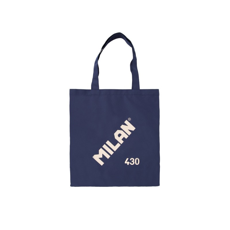 Bolsa con asas milan tote bag serie 1918 color azul marino 380x410 mm Bolsa con asas milan tote bag serie 1918 color azul marino 380x410 mm