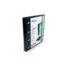 Carpeta con recambio pardo polipropileno foam personalizable 4 anillas 35 mm negro