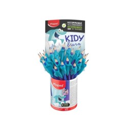 Lapices de grafito maped hb con goma borrar  adaptador ergonomico cubilete de 22 unidades