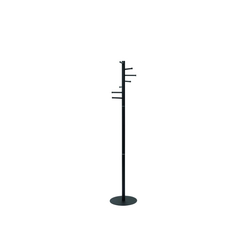 Perchero rocada maulcaurus 7 colgadores color negro 350x350x1770 mm Perchero rocada maulcaurus 7 colgadores color negro 350x350x1770 mm