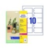 Etiqueta colgante avery blanca 90x50 mm imprimible doble cara plastico 190 mc pack de 100 unidades