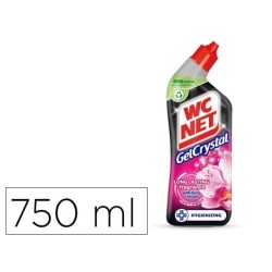 Limpiador de inodoros wc net gel crystal aroma fresco botella de 750 ml