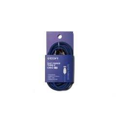 Cable groovy usb 2.0 a usb c apple lightning longitud 1 mt silicona color azul cobalto
