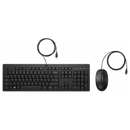Set teclado  raton hp combo 225 usb-a longitud cable 180 cm color negro