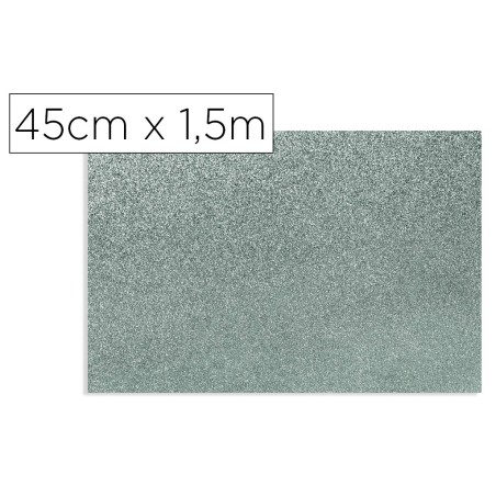 Rollo adhesivo d-c-fix gris metal brillo ancho 45 cm largo 1,5 mt