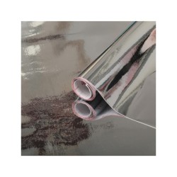 Rollo adhesivo d-c-fix plata brillo ancho 45 cm largo 15 mt