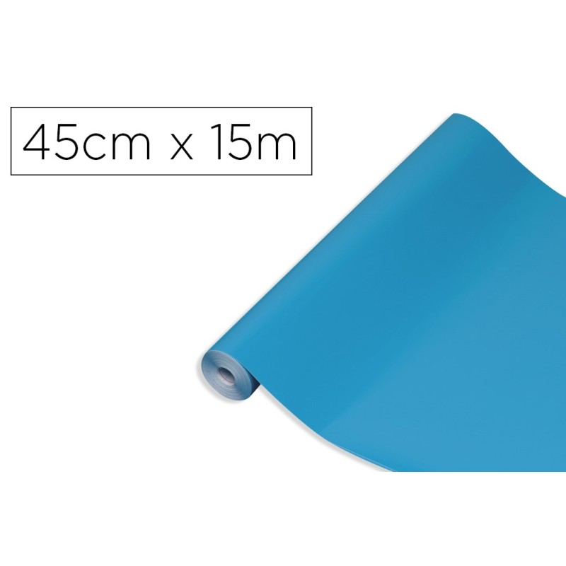 Rollo adhesivo d-c-fix cian ancho 45 cm largo 15 mt