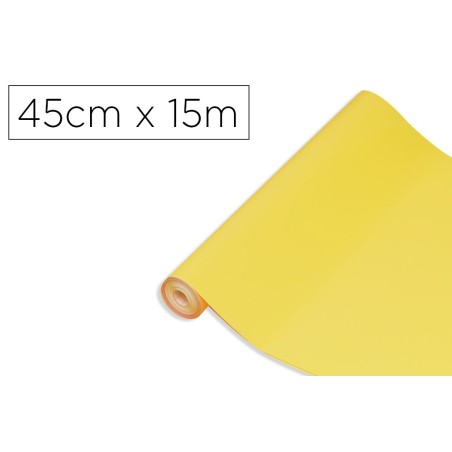 Rollo adhesivo d-c-fix amarillo lima ancho 45 cm largo 15 mt