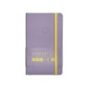Cuaderno con gomilla antartik notes tapa blanda a6 cuadricula morado y amarillo 100 hojas 80 gr fsc