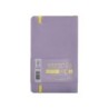 Cuaderno con gomilla antartik notes tapa blanda a6 cuadricula morado y amarillo 100 hojas 80 gr fsc