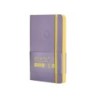 Cuaderno con gomilla antartik notes tapa blanda a6 cuadricula morado y amarillo 100 hojas 80 gr fsc