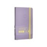 Cuaderno con gomilla antartik notes tapa blanda a6 cuadricula morado y amarillo 100 hojas 80 gr fsc