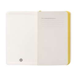 Cuaderno con gomilla antartik notes tapa blanda a6 cuadricula morado y amarillo 100 hojas 80 gr fsc