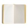 Cuaderno con gomilla antartik notes tapa blanda a6 cuadricula morado y amarillo 100 hojas 80 gr fsc