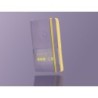 Cuaderno con gomilla antartik notes tapa blanda a6 rayas morado y amarillo 100 hojas 80 gr fsc