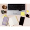 Cuaderno con gomilla antartik notes tapa blanda a6 hojas lisas morado y amarillo 100 hojas 80 gr fsc