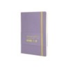 Cuaderno con gomilla antartik notes tapa blanda a5 hojas cuadricula morado y amarillo 80 hojas 80 gr fsc