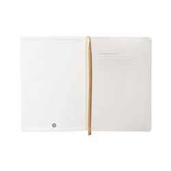 Cuaderno con gomilla antartik notes tapa blanda a5 hojas cuadricula morado y amarillo 80 hojas 80 gr fsc