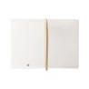 Cuaderno con gomilla antartik notes tapa blanda a5 hojas cuadricula morado y amarillo 80 hojas 80 gr fsc