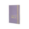 Cuaderno con gomilla antartik notes tapa blanda a5 hojas rayas morado y amarillo 80 hojas 80 gr fsc