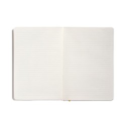 Cuaderno con gomilla antartik notes tapa blanda a5 hojas rayas morado y amarillo 80 hojas 80 gr fsc