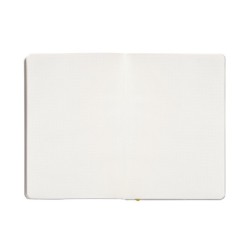 Cuaderno con gomilla antartik notes tapa blanda a5 hojas puntos morado y amarillo 80 hojas 80 gr fsc