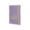 Cuaderno con gomilla antartik notes tapa blanda a5 hojas lisas morado y amarillo 80 hojas 80 gr fsc