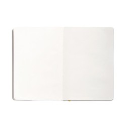 Cuaderno con gomilla antartik notes tapa blanda a5 hojas lisas morado y amarillo 80 hojas 80 gr fsc