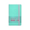 Cuaderno con gomilla antartik notes tapa blanda a6 cuadricula rosa y turquesa 100 hojas 80 gr fsc