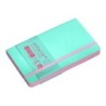 Cuaderno con gomilla antartik notes tapa blanda a6 cuadricula rosa y turquesa 100 hojas 80 gr fsc