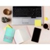Cuaderno con gomilla antartik notes tapa blanda a6 cuadricula rosa y turquesa 100 hojas 80 gr fsc