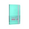 Cuaderno con gomilla antartik notes tapa blanda a6 rayas rosa y turquesa 100 hojas 80 gr fsc