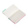 Cuaderno con gomilla antartik notes tapa blanda a6 rayas rosa y turquesa 100 hojas 80 gr fsc