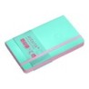 Cuaderno con gomilla antartik notes tapa blanda a6 hojas lisas rosa y turquesa 100 hojas 80 gr fsc