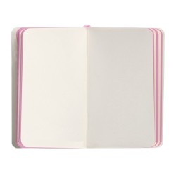 Cuaderno con gomilla antartik notes tapa blanda a6 hojas lisas rosa y turquesa 100 hojas 80 gr fsc