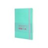 Cuaderno con gomilla antartik notes tapa blanda a5 hojas cuadricula rosa y turquesa 80 hojas 80 gr fsc