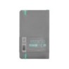Cuaderno con gomilla antartik notes tapa blanda a6 cuadricula gris y turquesa 100 hojas 80 gr fsc
