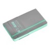 Cuaderno con gomilla antartik notes tapa blanda a6 cuadricula gris y turquesa 100 hojas 80 gr fsc
