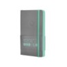 Cuaderno con gomilla antartik notes tapa blanda a6 rayas gris y turquesa 100 hojas 80 gr fsc