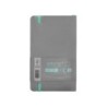 Cuaderno con gomilla antartik notes tapa blanda a6 hojas lisas gris y turquesa 100 hojas 80 gr fsc