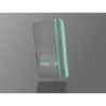 Cuaderno con gomilla antartik notes tapa blanda a6 hojas lisas gris y turquesa 100 hojas 80 gr fsc