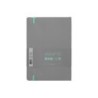Cuaderno con gomilla antartik notes tapa blanda a5 hojas cuadricula gris y turquesa 80 hojas 80 gr fsc