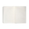 Cuaderno con gomilla antartik notes tapa blanda a5 hojas cuadricula gris y turquesa 80 hojas 80 gr fsc
