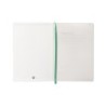 Cuaderno con gomilla antartik notes tapa blanda a5 hojas rayas gris y turquesa 80 hojas 80 gr fsc