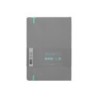 Cuaderno con gomilla antartik notes tapa blanda a5 hojas puntos gris y turquesa 80 hojas 80 gr fsc