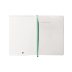 Cuaderno con gomilla antartik notes tapa blanda a5 hojas puntos gris y turquesa 80 hojas 80 gr fsc