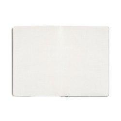 Cuaderno con gomilla antartik notes tapa blanda a5 hojas puntos gris y turquesa 80 hojas 80 gr fsc