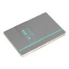 Cuaderno con gomilla antartik notes tapa blanda a5 hojas lisas gris y turquesa 80 hojas 80 gr fsc