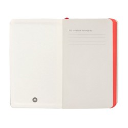 Cuaderno con gomilla antartik notes tapa blanda a6 cuadricula negro y rojo 100 hojas 80 gr fsc